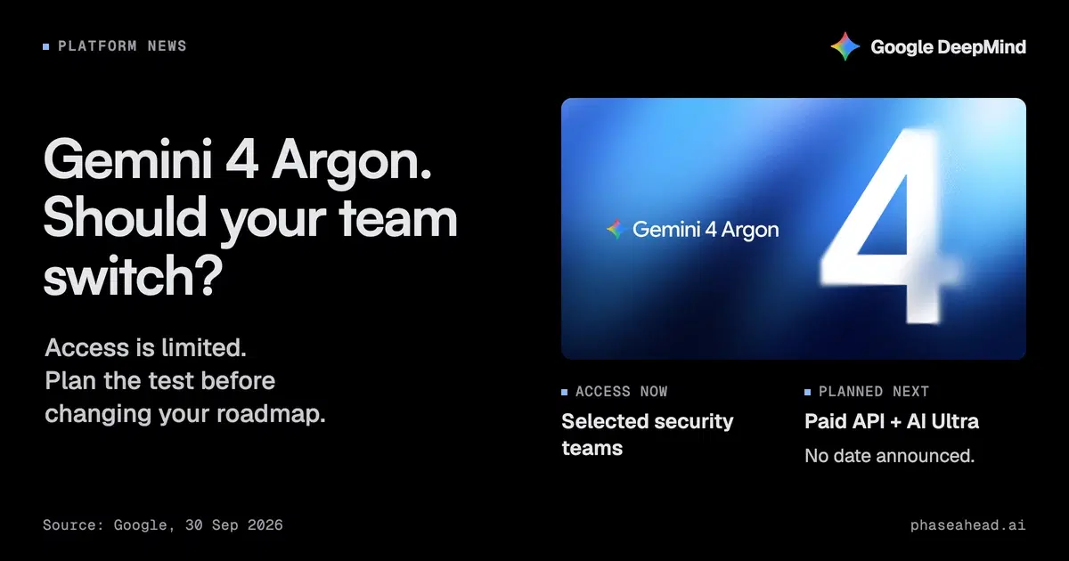 Gemini 4 Argon: should your team switch?