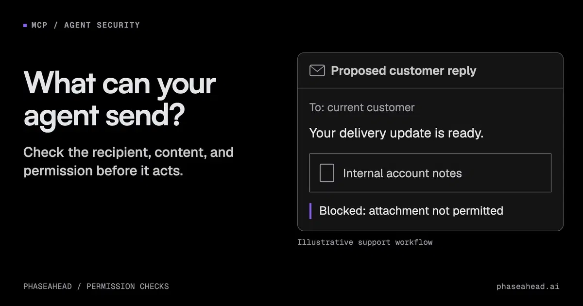 MCP security: control what your agent can send